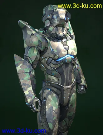 3D打印模型A.N.T.S. Armored Nano Tech Suit for Genesis 8 Male(s)的图片