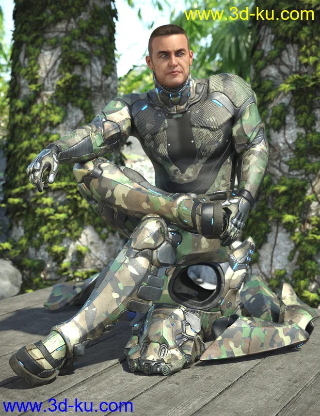 A.N.T.S. Armored Nano Tech Suit for Genesis 8 Male(s)模型的图片9