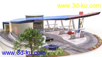 3D打印模型Bituka3d Gas Station Props的图片