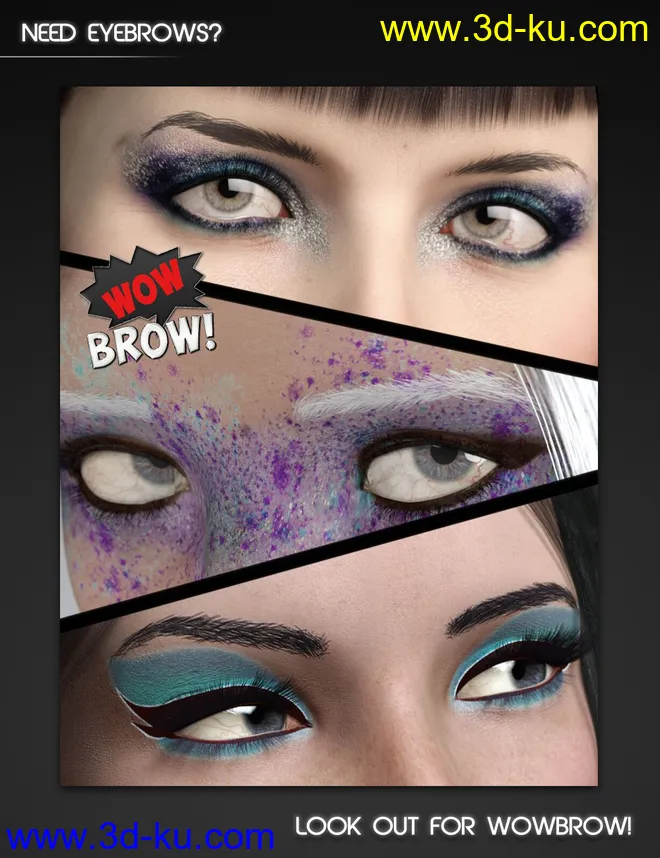 Brow Remover for Daz Studio (G8 Update)模型的图片7