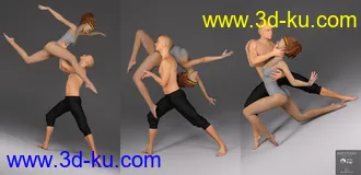 3D打印模型Couple Dancers Poses for Victoria 7 and Michael 7的图片