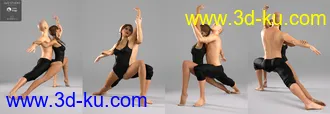 3D打印模型Couple Dancers Poses for Victoria 7 and Michael 7的图片