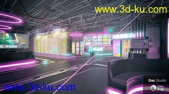 3D打印模型Cyberpunk Night Club的图片