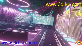 3D打印模型Cyberpunk Night Club的图片