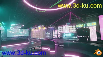 3D打印模型Cyberpunk Night Club的图片