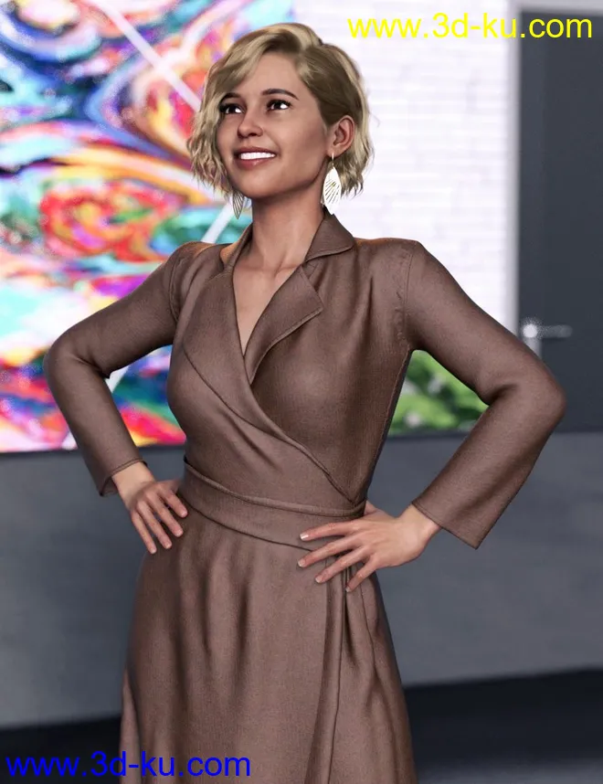 dforce Samantha Outfit For Genesis 8 Females模型的图片1