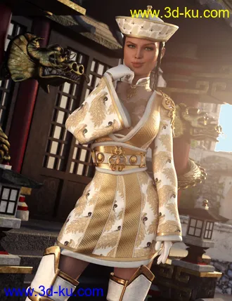 3D打印模型dForce Sujin Imperial Fantasy Outfit for Genesis 8 Females的图片