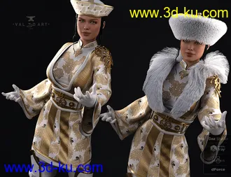 3D打印模型dForce Sujin Imperial Fantasy Outfit for Genesis 8 Females的图片