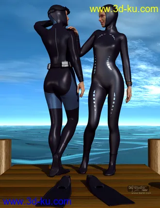 3D打印模型Freediver and Accessories for Genesis 2 Female(s)的图片