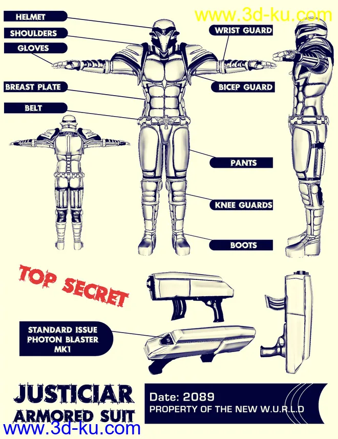 Justiciar Armored Suit模型的图片2