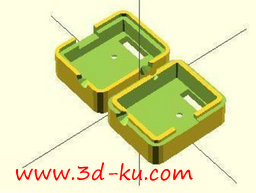 3D打印模型可以定制的个性电子设备的包装盒的图片