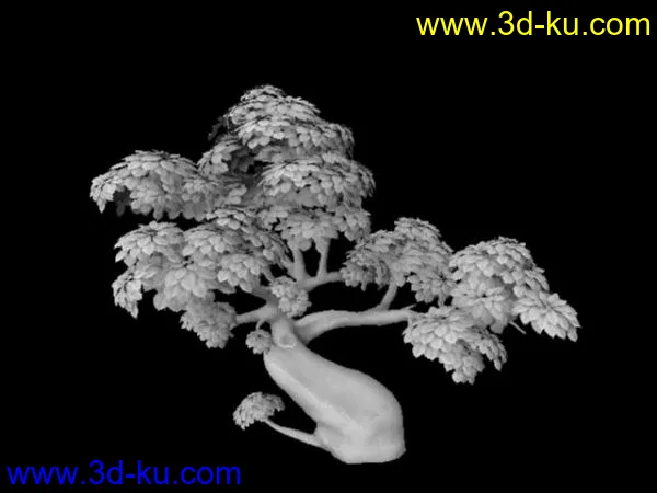 卡通老树 无贴图UV以分模型的图片1