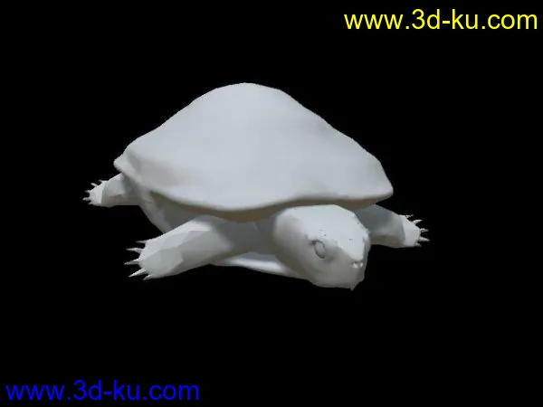 海龟 白模模型的图片1