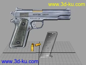 3D打印模型手枪m1911的图片