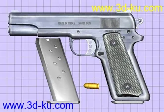 3D打印模型手枪m1911的图片