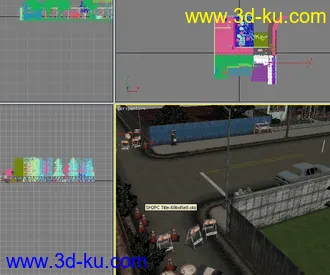 3D打印模型寂静岭2开场经典场景：寂静岭入口(厕所公路)的图片