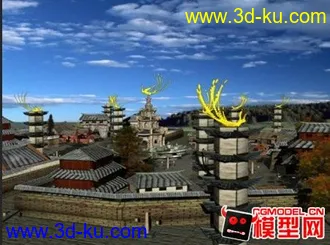 3D打印模型美丽古城的图片