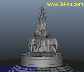 3D打印模型《十方普贤》佛像的图片