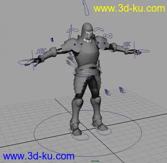 3D打印模型古代士兵带绑定的图片