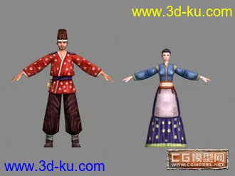 3D打印模型【卡尔共享11】《Kal刀OL》NPC[士兵][村民][预言师][网游]的图片