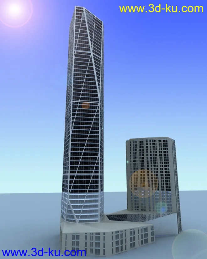 自制高层建筑一幢模型的图片1