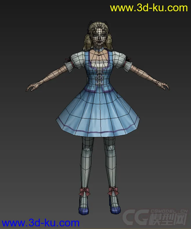制作狂系列（蓝裙少女）模型的图片2