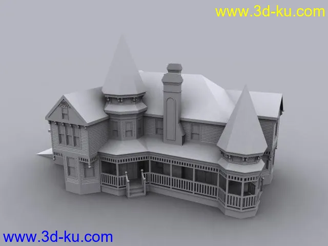 一些房屋的素模（不少）模型的图片9