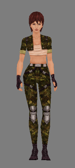 一款FPS游戏里的女性+骨骼+全套动作(申请加精)模型的图片1
