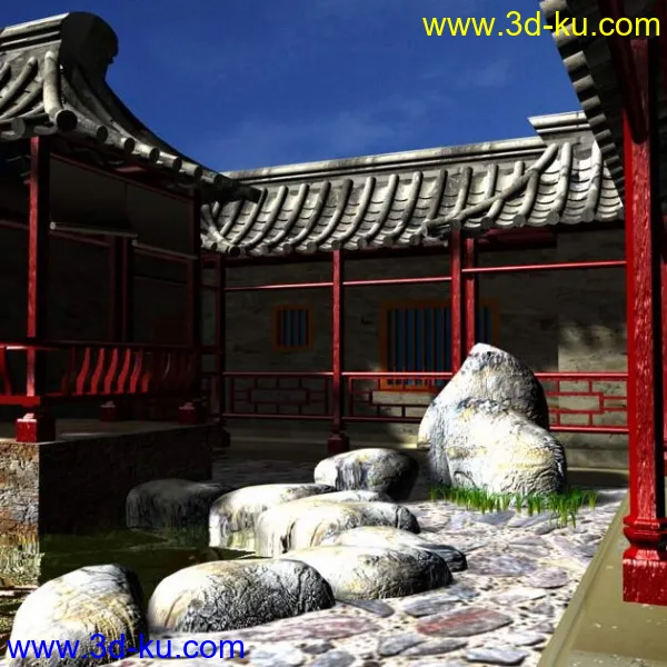 中国少林建筑[历史悠久]模型的图片2