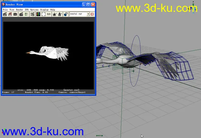 鸟模型+贴图+骨骼+绑定+动画的图片2