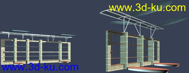 室外建筑模型----------廊架的图片14