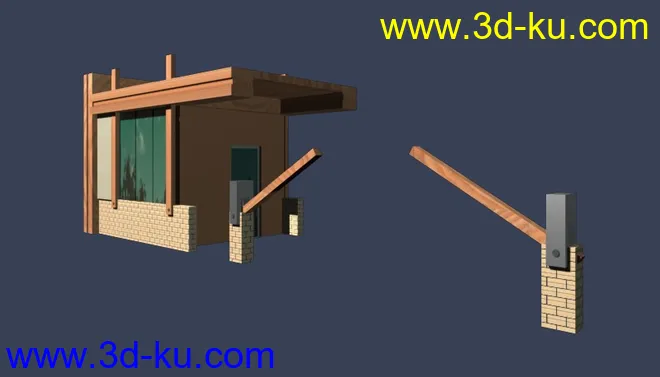 室外建筑模型----------入口大门的图片6