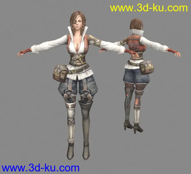 韩国游戏中女孩模型的图片1