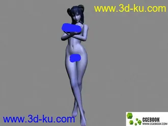 3D打印模型三个美女裸模的图片