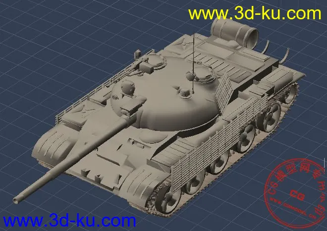 中国解放军 3D模型库 - T59 / 62 / 69 Tank的图片1