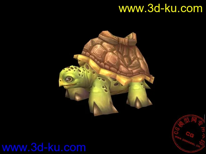 《魔兽世界》可爱的乌龟坐骑模型的图片1