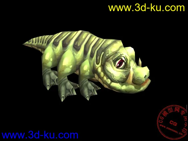 《魔兽世界》可爱的宠物鳄鱼（四套贴图）模型的图片3