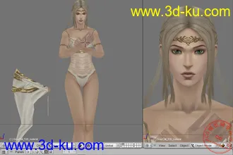 3D打印模型(Shaiya) Raina, Goddess of Light的图片