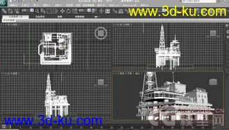 3D打印模型大庆油田整体（白模）的图片