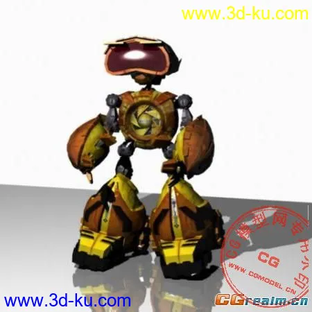 小机器人3D模型的图片1