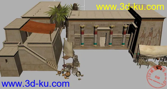 泰坦之旅 埃及建筑模型的图片1