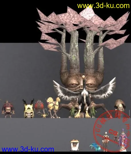最终幻想11-NPC全家福模型的图片1