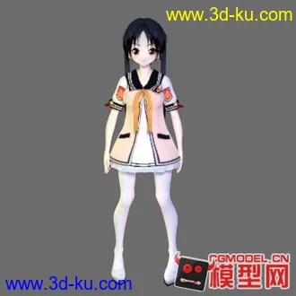 3D打印模型海茶555 三神冬花+绑定+乳摇系统（C4D R12源件）的图片