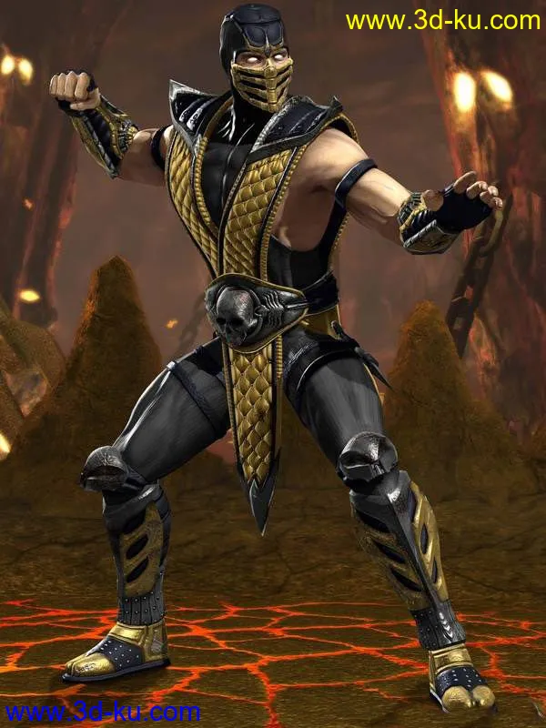 Mortal Kombat or 真人快打Scorpion模型的图片1