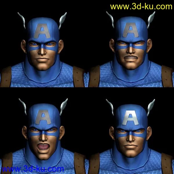 X360：漫画英雄VS Capcom 3@美国队长模型的图片3