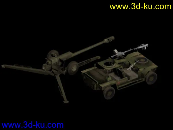 战地2 中国装甲车 加送榴弹炮及95机枪模型的图片1