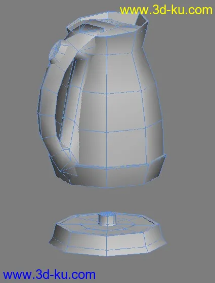 我的小壶壶，纯四边面模型的图片5
