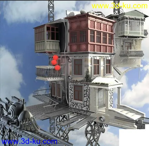 空中楼阁模型的图片1