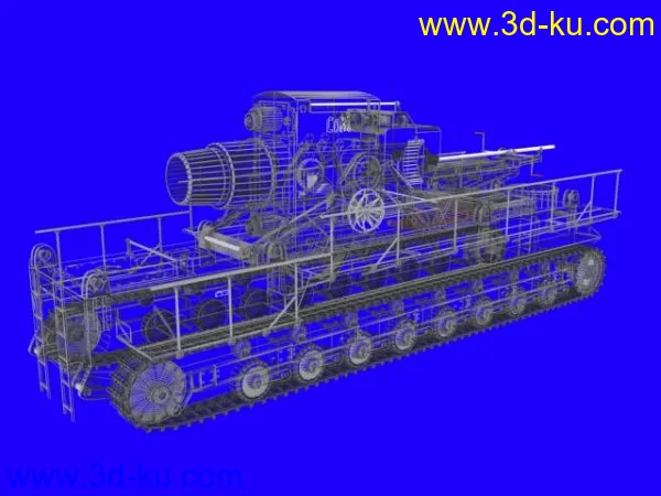 二战德国大臼炮车karl-41模型的图片4