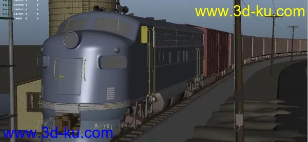 dizzy火车场景(精细）模型的图片2